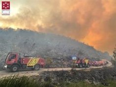 La fumée des incendies de Bejís et Vall d’Ebo est visible depuis l’espace