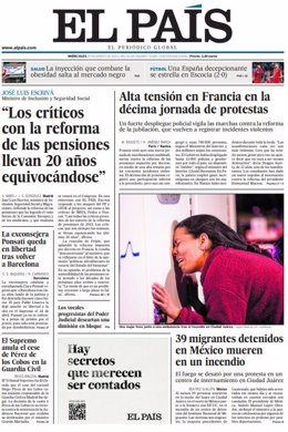 Les premières pages des journaux du mercredi 29 mars
