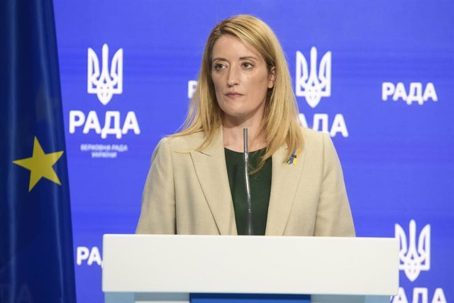 Metsola se rend par surprise à Kiev, la capitale ukrainienne