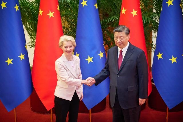 Déclaration de la présidente von der Leyen avec le président de la République populaire de Chine Xi Jinping à l’issue de la réunion trilatérale