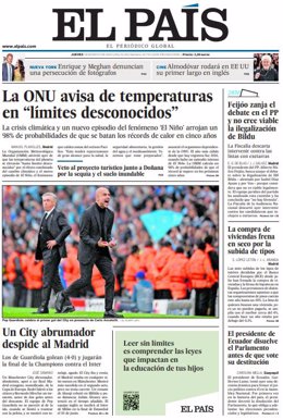 Les premières pages des journaux du jeudi 18 mai