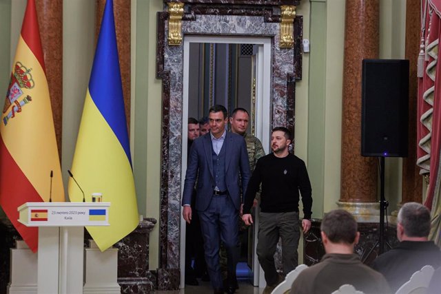 Sánchez entame la présidence espagnole à Kiev pour exprimer clairement le ferme soutien de l&rsquo;UE à l&rsquo;Ukraine