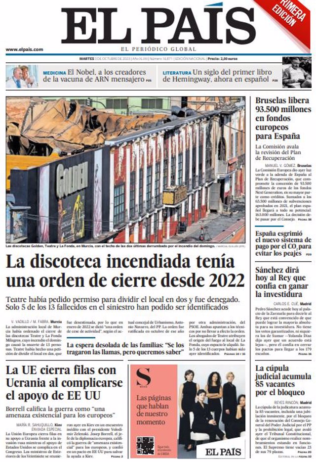 La Une des journaux du mardi 3 octobre