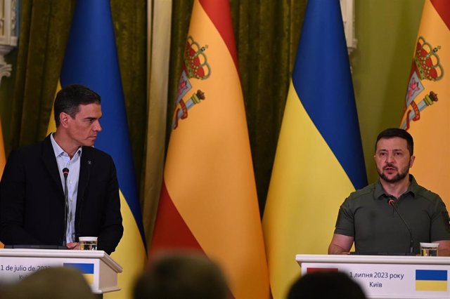 Lors d&rsquo;une conversation avec Zelensky, Sánchez évoque les progrès réalisés dans l&rsquo;adhésion de l&rsquo;Ukraine à l&rsquo;UE