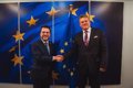 Aragonès discute avec le vice-président de la CE du statut officiel du catalan dans l&rsquo;UE et de la sécheresse