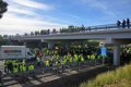 Les protestations des organisations agraires commencent par d’importantes coupures de routes à Séville, Malaga et Grenade