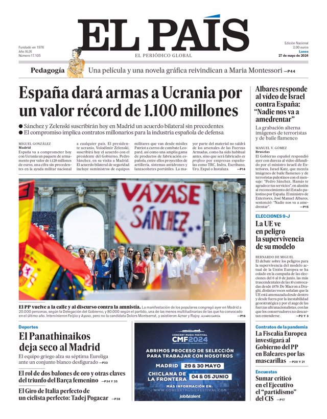 Premières pages des journaux arrivés ce soir dans notre rédaction