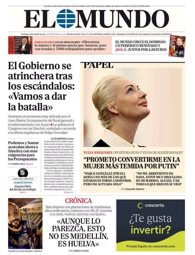 La Une des journaux du dimanche 20 octobre