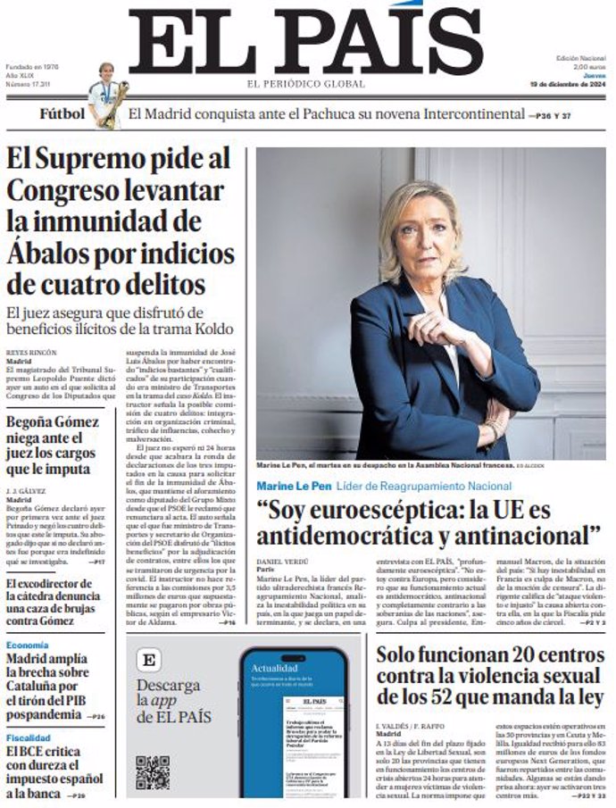 La Une des journaux du jeudi 19 décembre
