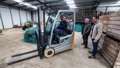 Les pêcheurs d'O Vicedo (Lugo) disposent d'un chariot élévateur cofinancé par la Xunta et l'UE