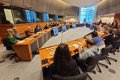 Les europarliamentaires et les fonctionnaires participent à Bruxelles à un accord de dégustation avec de l'huile d'olive extra vierge de Jaén