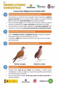 Les recensements des oiseaux migrateurs estivaux de l'observatoire de chasse commencent, qui se concentrera sur la touche et la caille