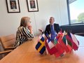 Azcón déplace le commissaire européen à la cohésion pour l'engagement du gouvernement aragon pour les investissements