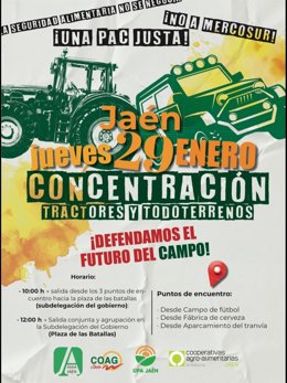 IU-Jaén soutient les mobilisations contre l'accord avec le Mercosur, « une arnaque pour les agriculteurs et les éleveurs »