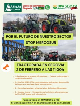 Ségovie clôture ce lundi les mobilisations convoquées en CyL contre le Mercosur