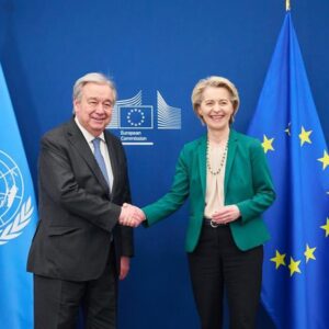 Guterres valorise le multilatéralisme lors de ses réunions avec Costa et Von der Leyen avant le sommet de l'UE