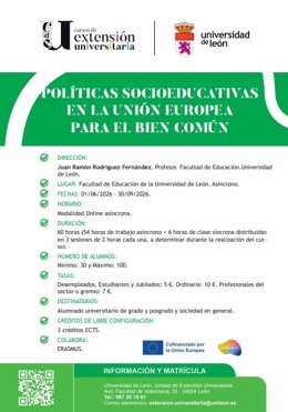 L'ULE analysera les politiques socio-éducatives européennes pour le bien commun dans le cadre d'un cours de vulgarisation universitaire