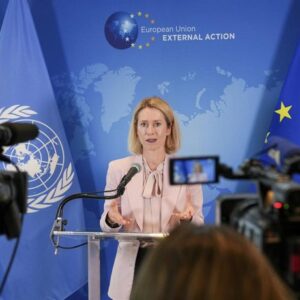 Kallas appelle à passer des engagements aux actions à Gaza et à faire de la solution à deux États une réalité